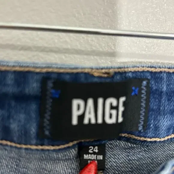 Paige Nellie High-Rise Culotte Jeans Medium
Wash Denim Crop Wide Leg Size 24 - Picture 12 of 13